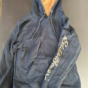 Eddie Bauer Navy and Tan Hoodie